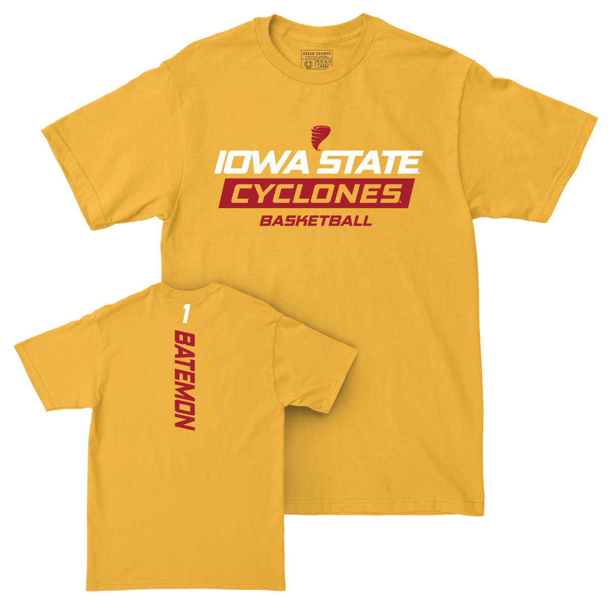 Iowa State Men's Basketball Gold Rush Tee  - Jamarion Batemon