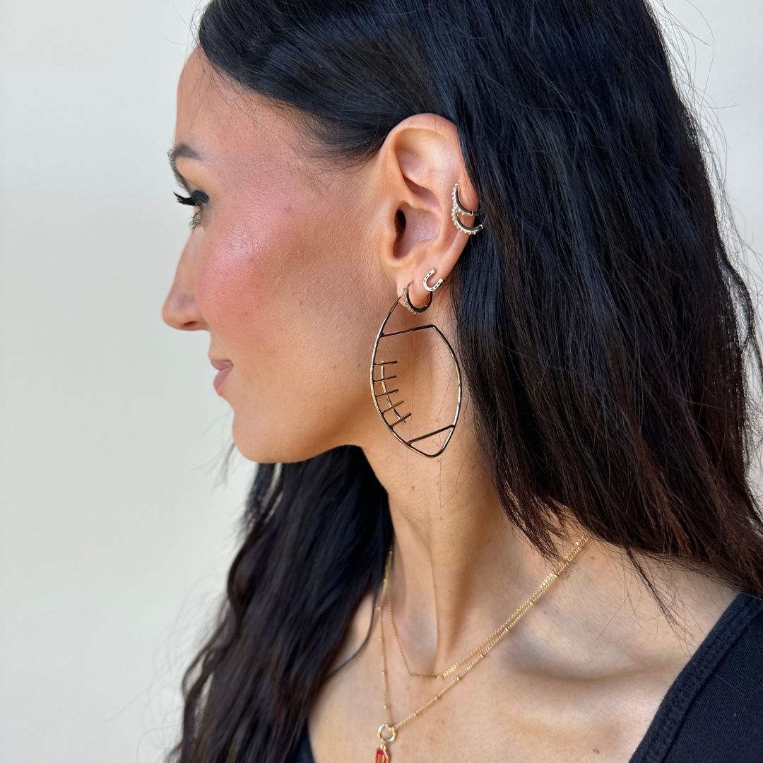 Gold Football Hoops