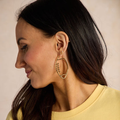 Gold Football Hoops