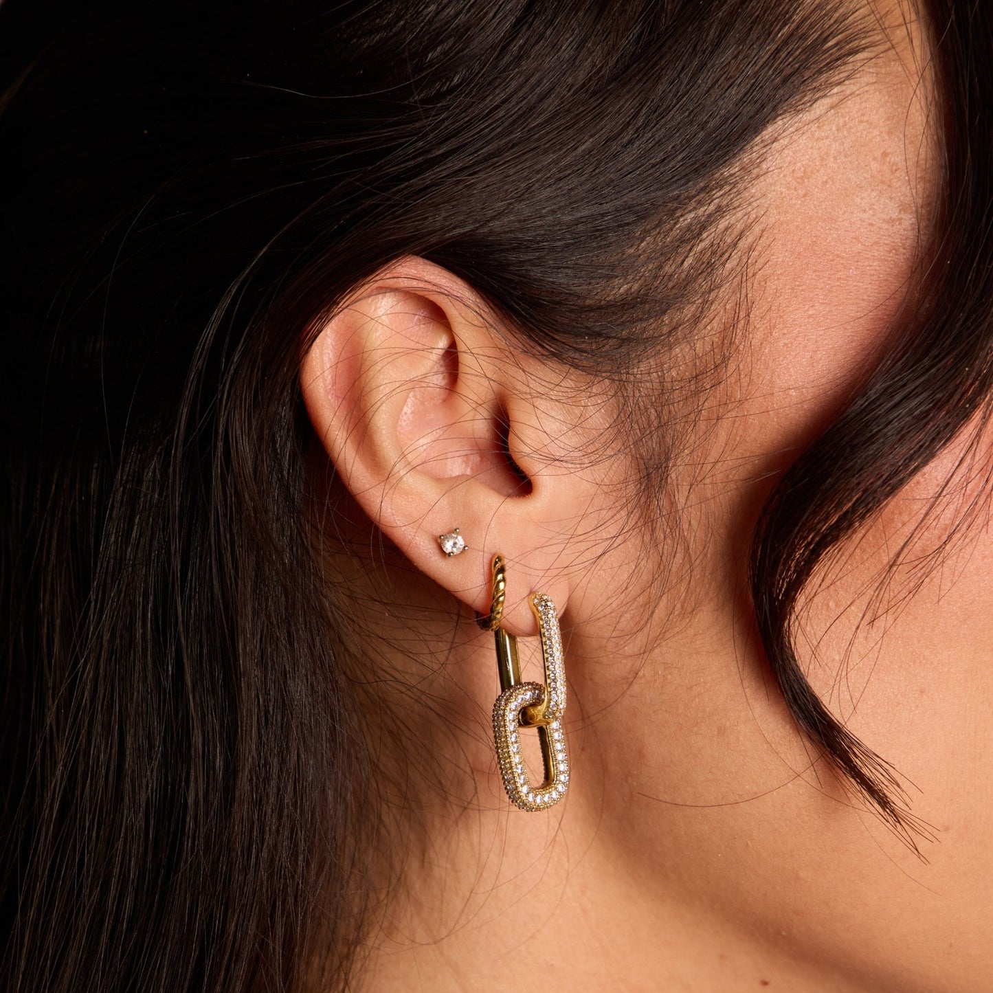 Gold Waterproof Classics Dainty Earring Set