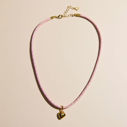 Gold Puffy Heart Charm