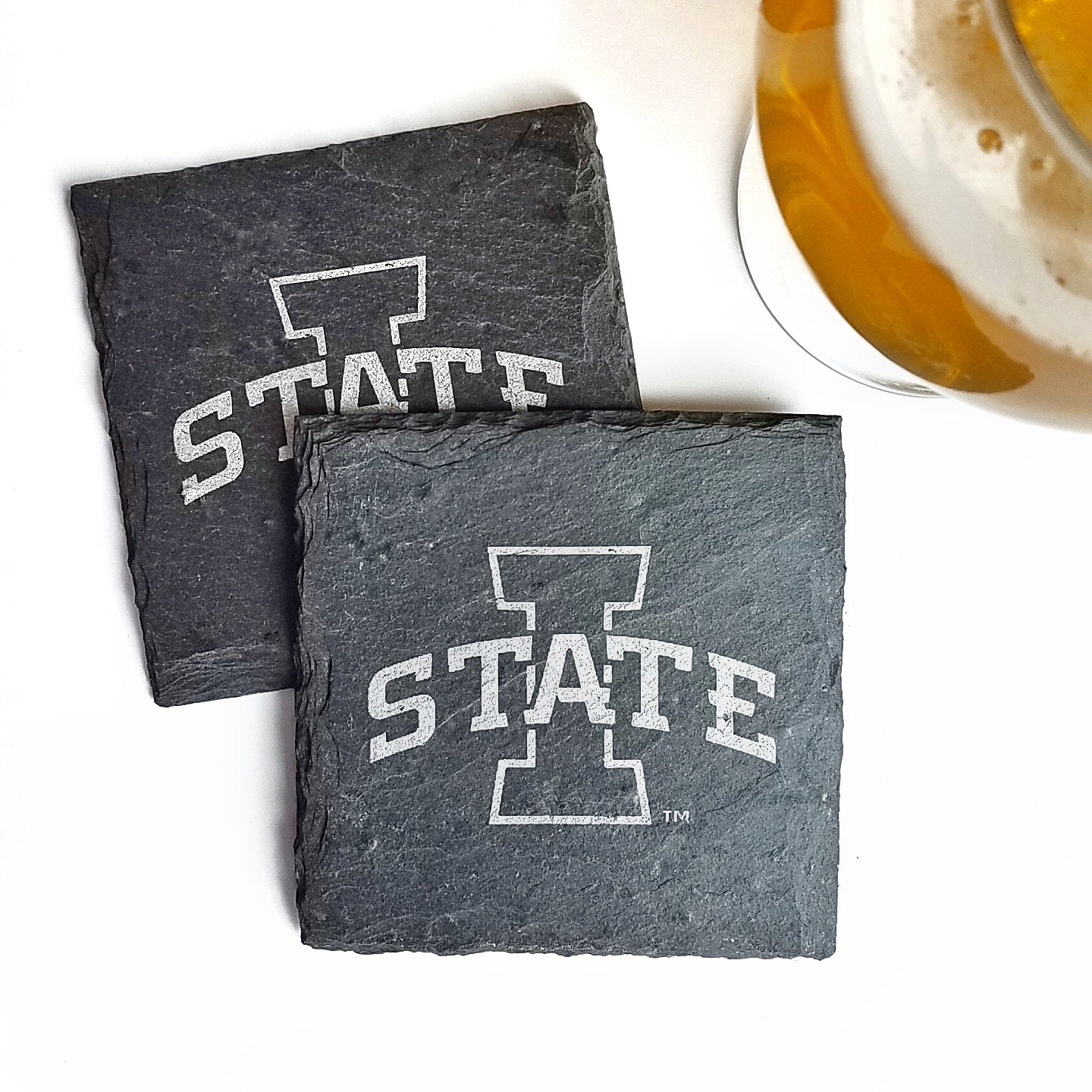 Iowa State Cyclones I-State Slate Coaster