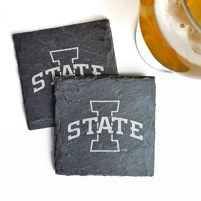 Iowa State Cyclones I-State Slate Coaster