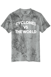 Cyclones Vs the World - Color Blast Tee — Smoke — Front