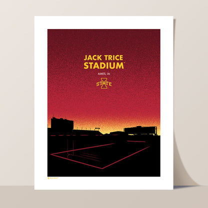 Jack Trice Stadium Landmark Print