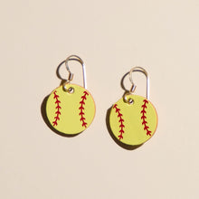 Mini Softball Slugger Earrings
