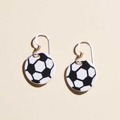 Mini Striker Soccer Ball Earrings