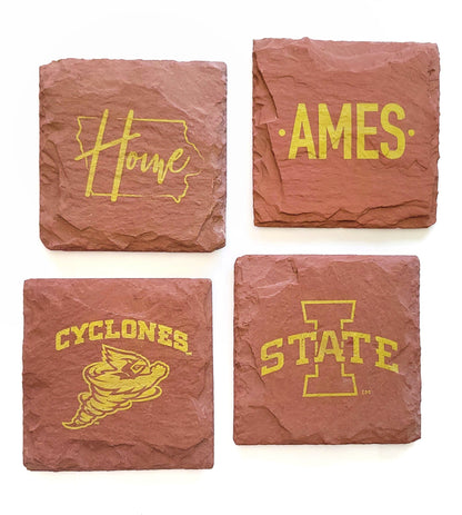 Iowa State Cyclones Cynado Slate Coaster