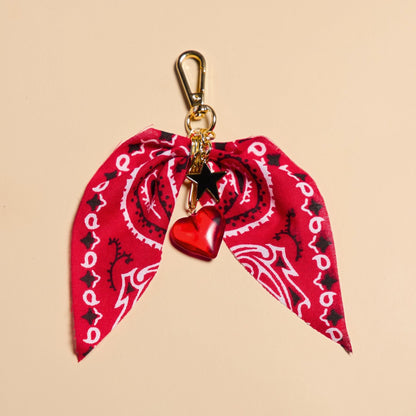 Red Bandana Bag Charm