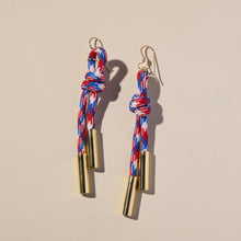 Red, White & Blue Denver Knot Paracord Earring