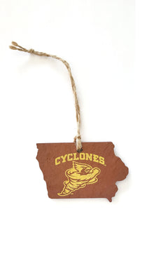 Iowa State Cyclones Cynado Slate Ornament