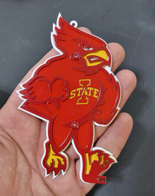 Iowa State Cyclones Cy The Mascot Current Logo Magnet/Ornament