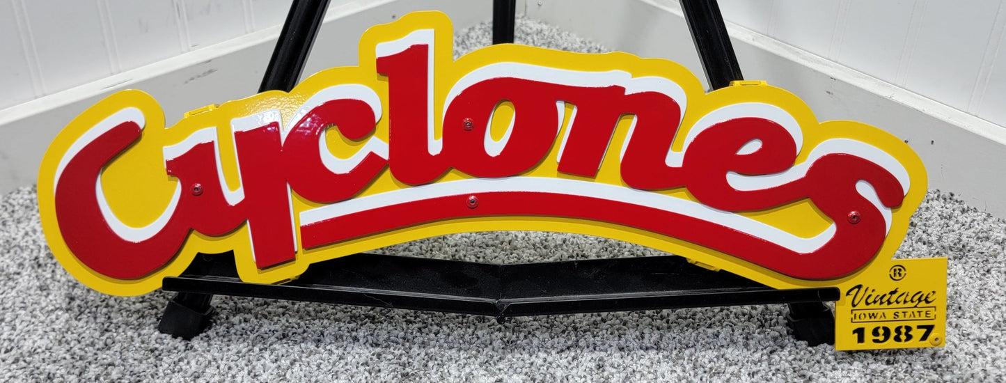 Iowa State Cyclones '87-'94 Helmet Logo Dorm Room Size