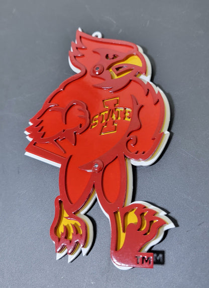 Iowa State Cyclones Cy The Mascot Current Logo Magnet/Ornament