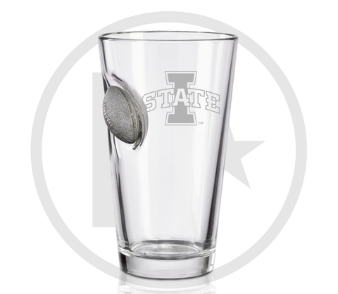 Iowa State Football Benshot Pint Glass